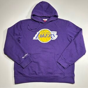 Mitchell & Ness NBA LA Lakers Pullover Hoodie, Purple Size 2XL